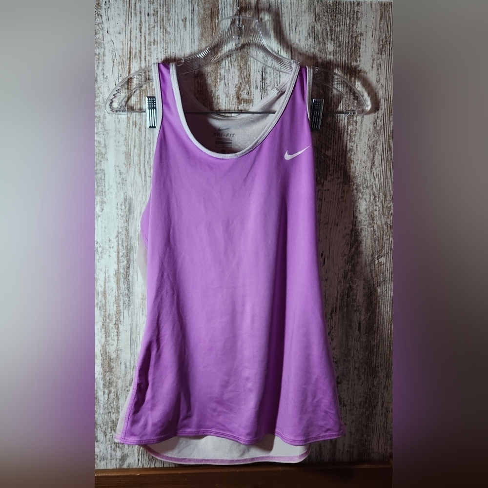 Nike Women's Purple Dri-FIT Tank Top
